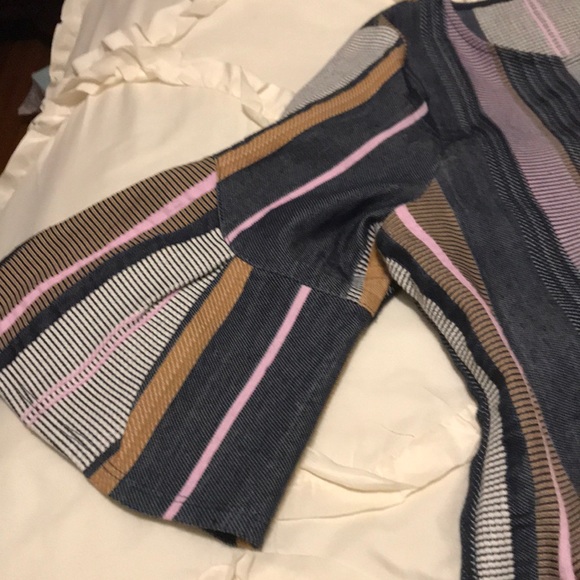 Anthropology Dolan size 1 blue/gray multi top - Picture 3 of 4